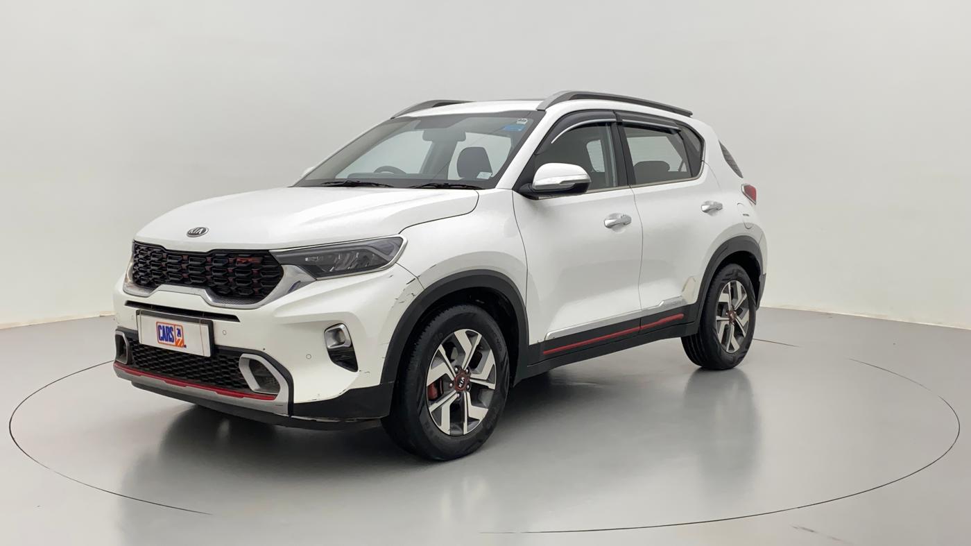2020 KIA SONET GTX PLUS DCT 1.0, Petrol, Automatic, 24,809 km, Left Front Diagonal