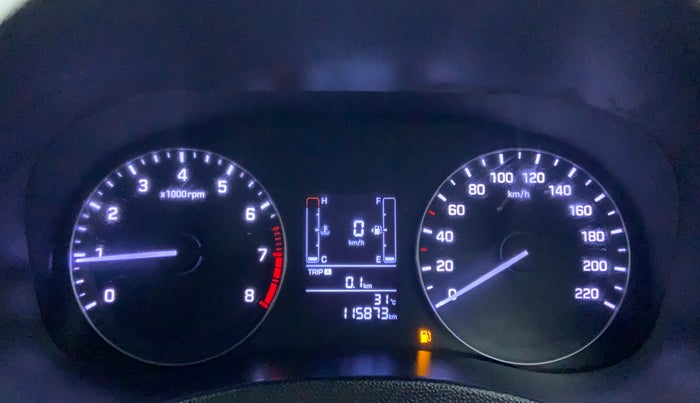 2016 Hyundai Creta BASE 1.6 PETROL, Petrol, Manual, 1,15,873 km, Odometer Image
