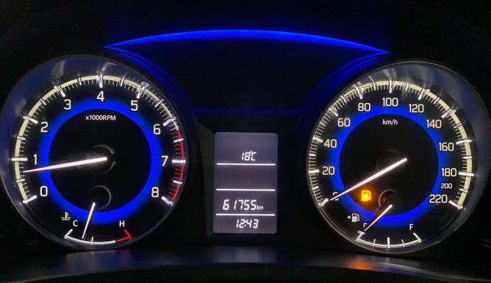 2018 Maruti Baleno DELTA PETROL 1.2, Petrol, Manual, 61,750 km, Odometer Image
