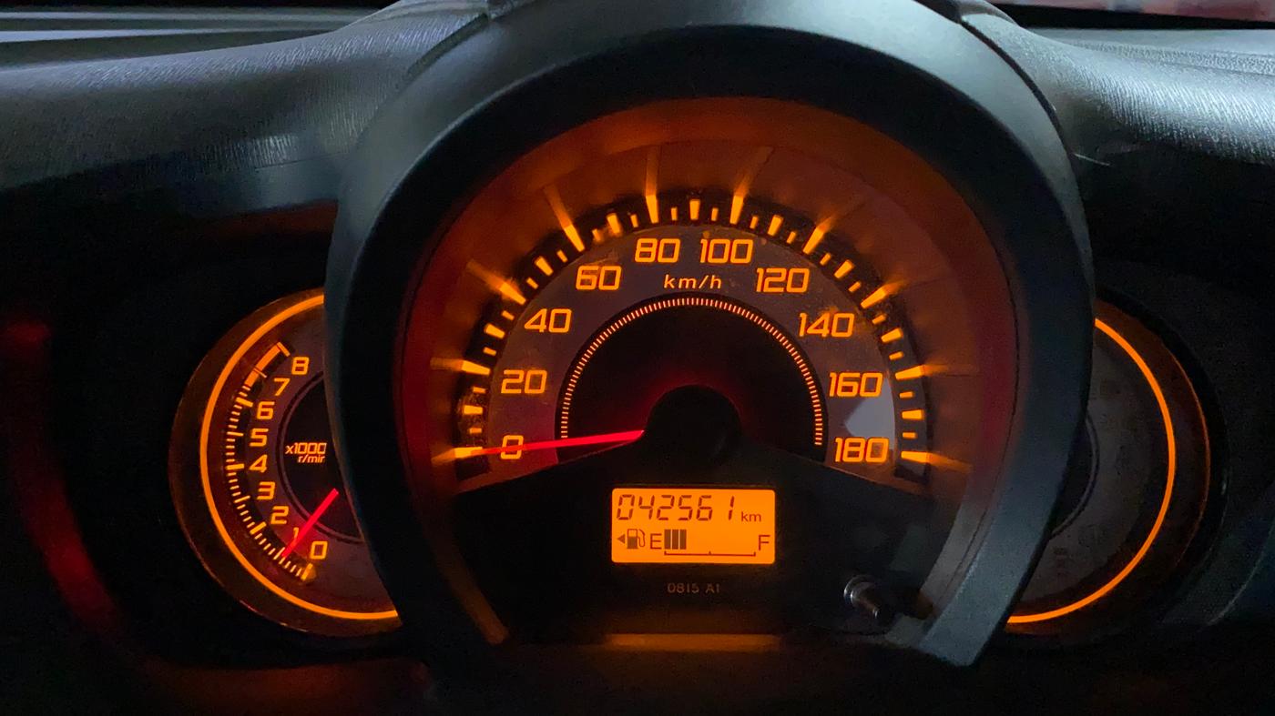 2014 Honda Brio E MT, Petrol, Manual, 42,550 km, Odometer Image