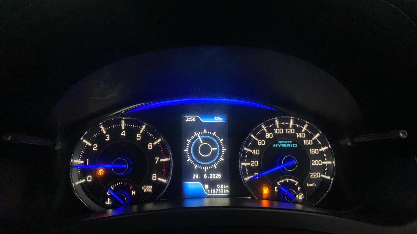 2019 Maruti Ciaz ALPHA 1.5 SHVS PETROL, Petrol, Manual, 1,19,732 km, Odometer Image
