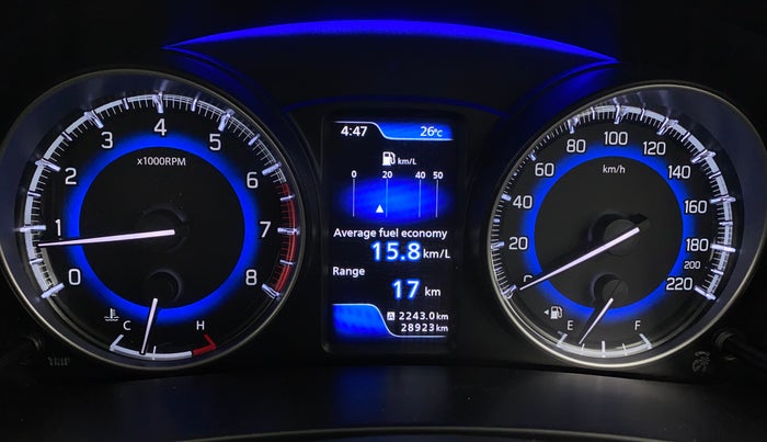 2021 Toyota Glanza G, Petrol, Manual, 28,919 km, Odometer Image