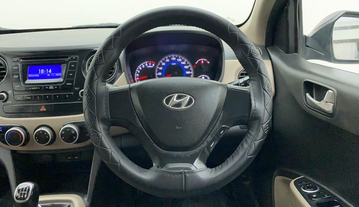2013 Hyundai Grand i10 SPORTZ 1.2 KAPPA VTVT, Petrol, Manual, 90,972 km, Steering Wheel Close Up