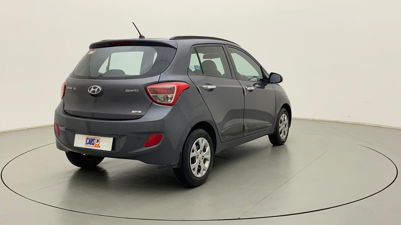 2013 Hyundai Grand i10 SPORTZ 1.2 KAPPA VTVT, Petrol, Manual, 90,972 km, Right Back Diagonal