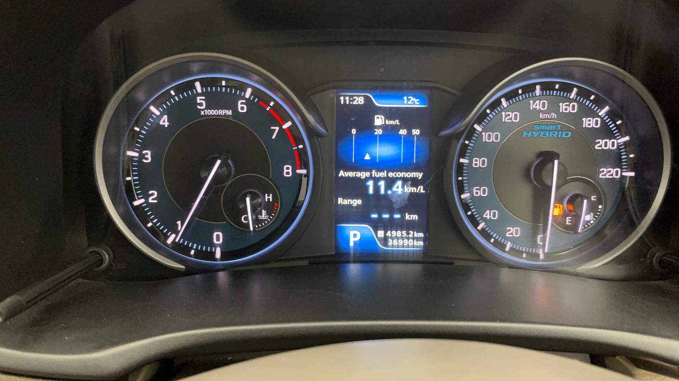 2019 Maruti Ertiga ZXI AT SHVS, Petrol, Automatic, 37,019 km, Odometer Image