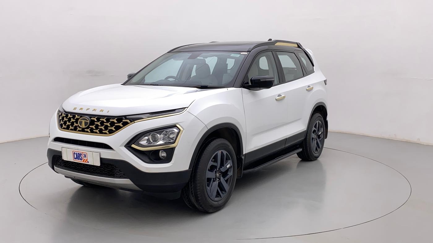2022 Tata Safari XZA PLUS GOLD, Diesel, Automatic, 48,686 km, Left Front Diagonal