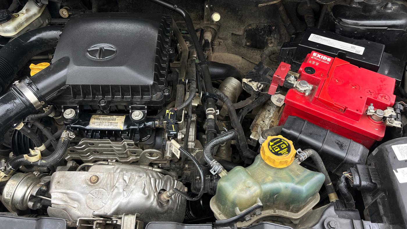2021 Tata NEXON XZ PLUS (O) PETROL DARK EDITION, Petrol, Manual, 73,349 km, Engine View - Left