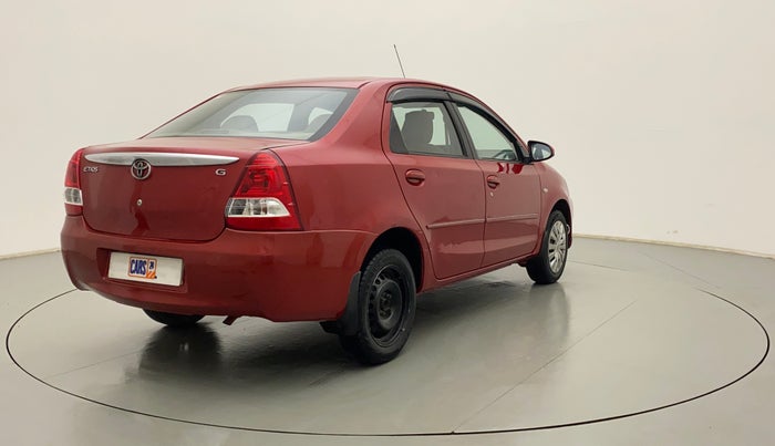 2014 Toyota Etios G, Petrol, Manual, 76,413 km, Right Back Diagonal