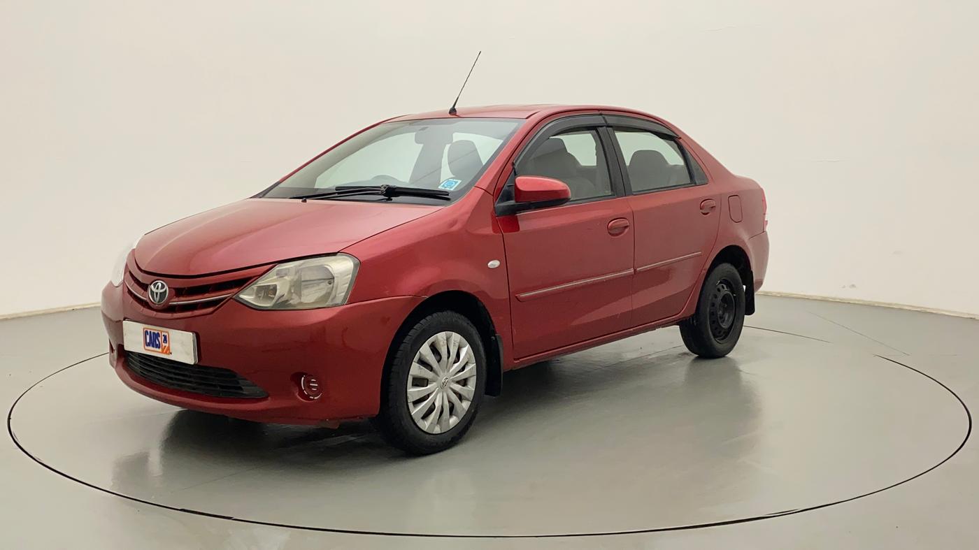2014 Toyota Etios G, Petrol, Manual, 76,413 km, Left Front Diagonal