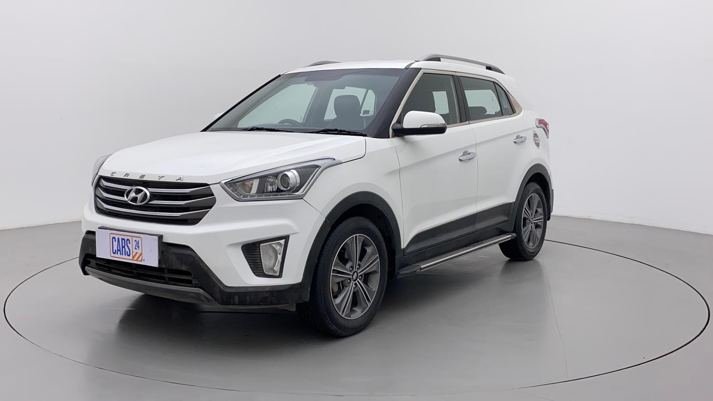 2018 Hyundai Creta SX PLUS AT 1.6 DIESEL, Diesel, Automatic, 97,681 km, Left Front Diagonal