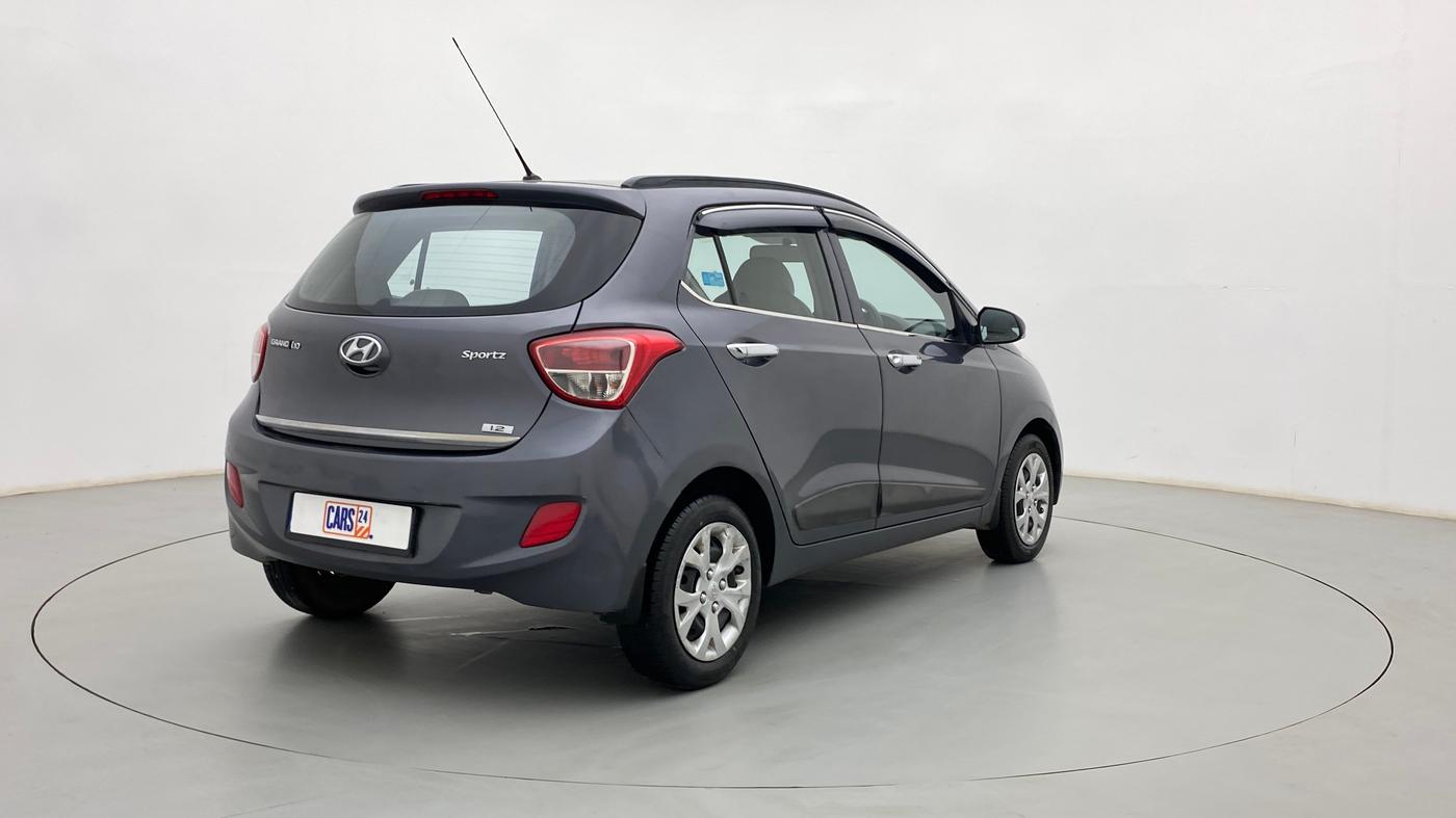 2016 Hyundai Grand i10 SPORTZ 1.2 KAPPA VTVT, Petrol, Manual, 39,206 km, Right Back Diagonal