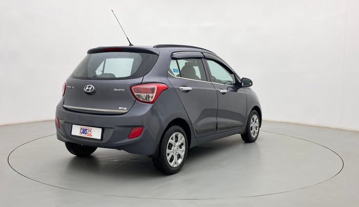 2016 Hyundai Grand i10 SPORTZ 1.2 KAPPA VTVT, Petrol, Manual, 39,206 km, Right Back Diagonal