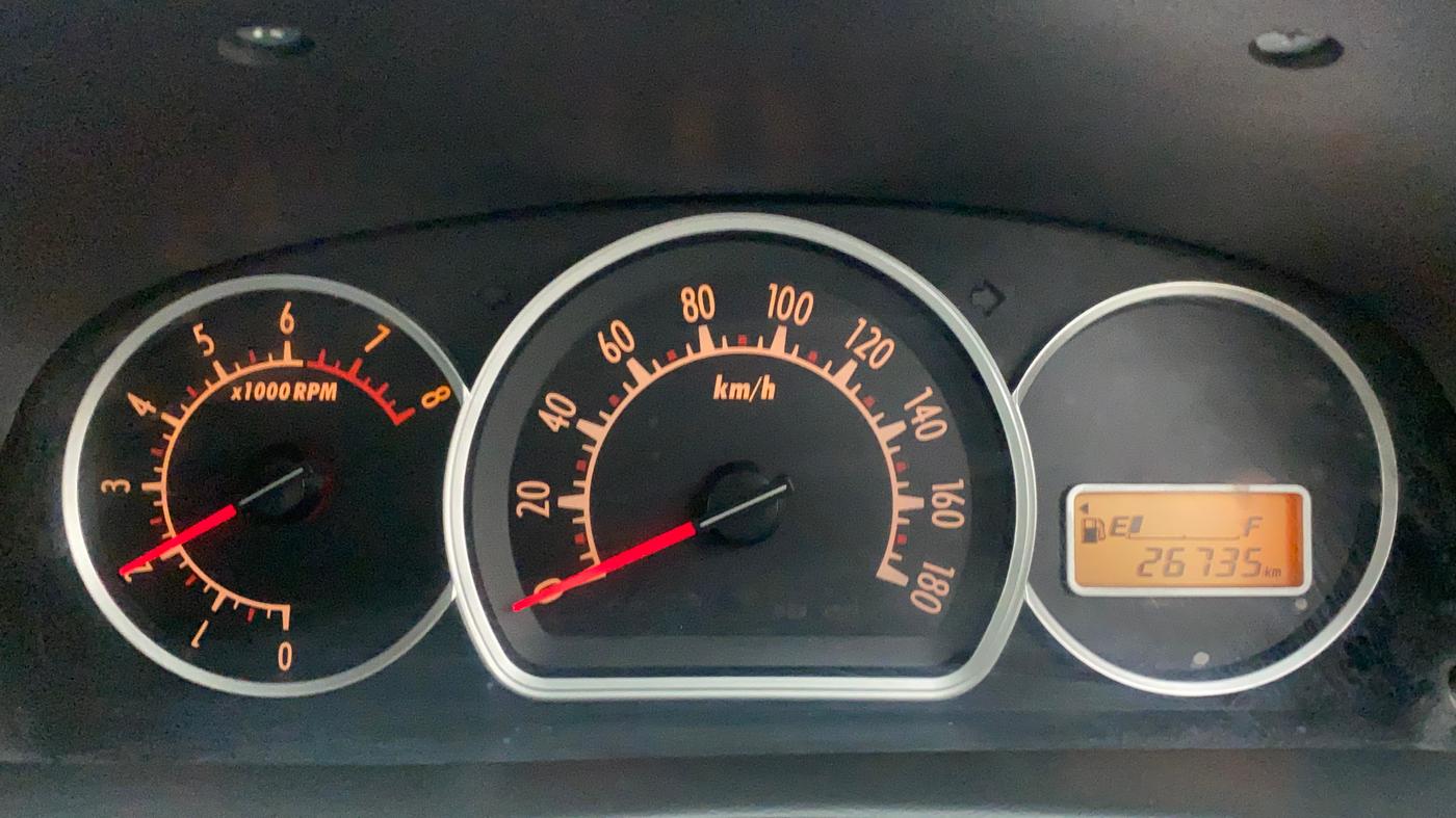 2010 Maruti Alto K10 VXI, Petrol, Manual, 26,735 km, Odometer Image