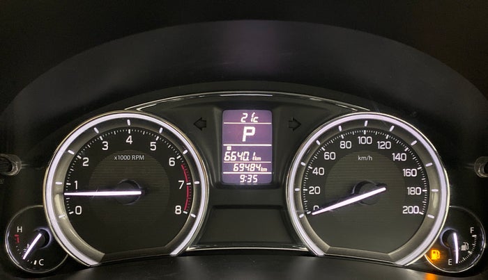 2016 Maruti Ciaz ZXI+ AT, Petrol, Automatic, 69,482 km, Odometer Image