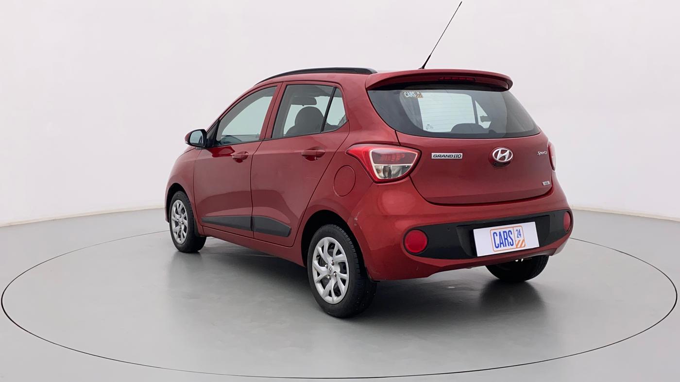 2019 Hyundai Grand i10 SPORTZ 1.2 KAPPA VTVT, Petrol, Manual, 48,917 km, Left Back Diagonal
