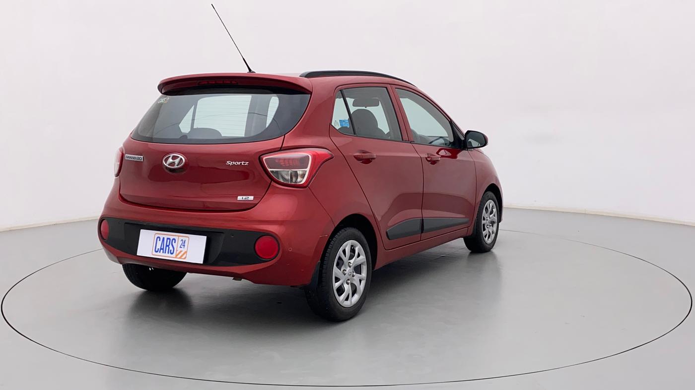 2019 Hyundai Grand i10 SPORTZ 1.2 KAPPA VTVT, Petrol, Manual, 48,917 km, Right Back Diagonal
