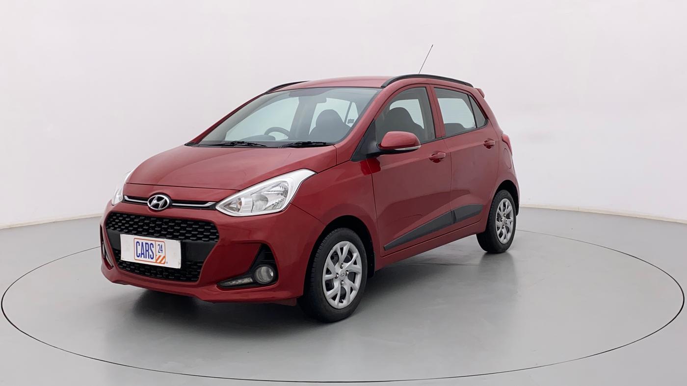 2019 Hyundai Grand i10 SPORTZ 1.2 KAPPA VTVT, Petrol, Manual, 48,917 km, Left Front Diagonal