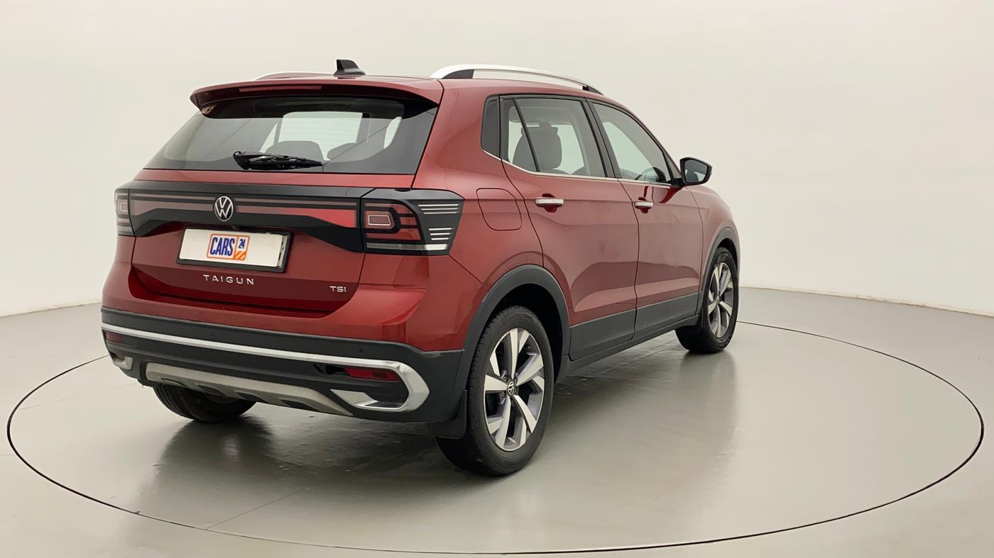 2022 Volkswagen TAIGUN TOPLINE 1.0 TSI MT, Petrol, Manual, 14,449 km, Right Back Diagonal