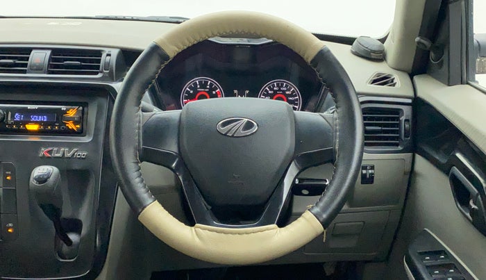 2017 Mahindra Kuv100 K4 PLUS 5 STR, Petrol, Manual, 18,884 km, Steering Wheel Close Up