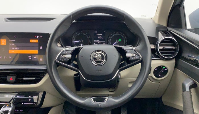2022 Skoda SLAVIA AMBITION 1.0L TSI AT, Petrol, Automatic, 7,793 km, Steering Wheel Close Up
