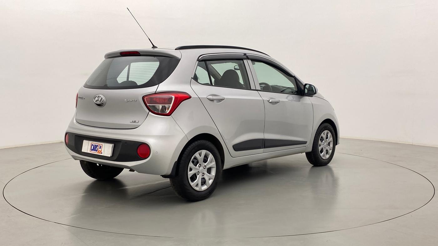 2017 Hyundai Grand i10 1.2 KAPPA SPORTZ (O), Petrol, Manual, 12,246 km, Right Back Diagonal
