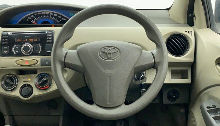 2014 Toyota Etios G, Petrol, Manual, 57,903 km, Steering Wheel Close Up