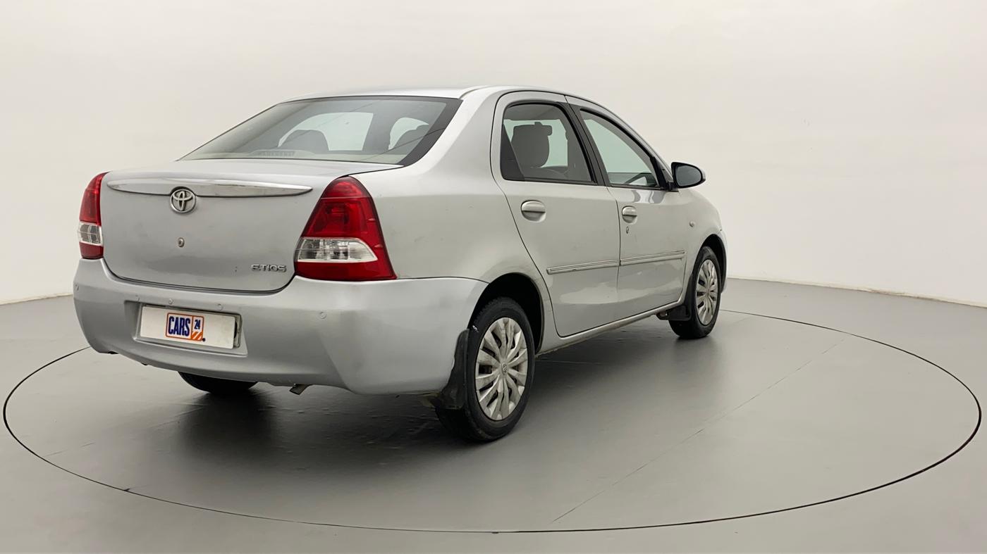 2014 Toyota Etios G, Petrol, Manual, 57,903 km, Right Back Diagonal