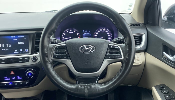 2019 Hyundai Verna 1.6 VTVT SX + AT, Petrol, Automatic, 31,573 km, Steering Wheel Close Up