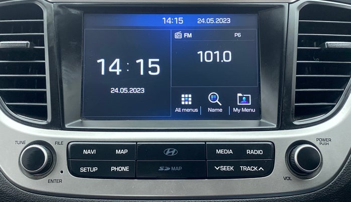 2019 Hyundai Verna 1.6 VTVT SX + AT, Petrol, Automatic, 31,573 km, Infotainment System