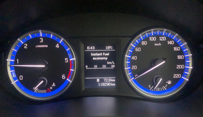 2017 Maruti S Cross ZETA 1.3, Diesel, Manual, 1,16,289 km, Odometer Image