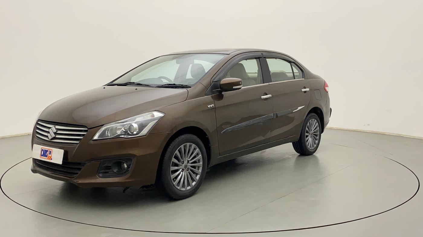 2015 Maruti Ciaz ZXI+, Petrol, Manual, 74,946 km, Left Front Diagonal