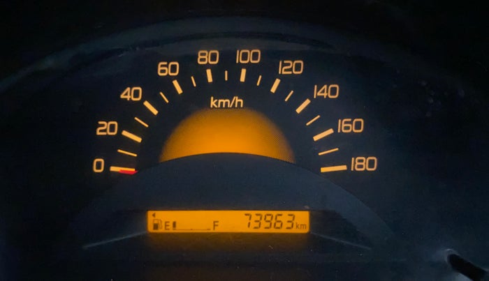 2014 Maruti Wagon R 1.0 LXI, Petrol, Manual, 73,950 km, Odometer Image