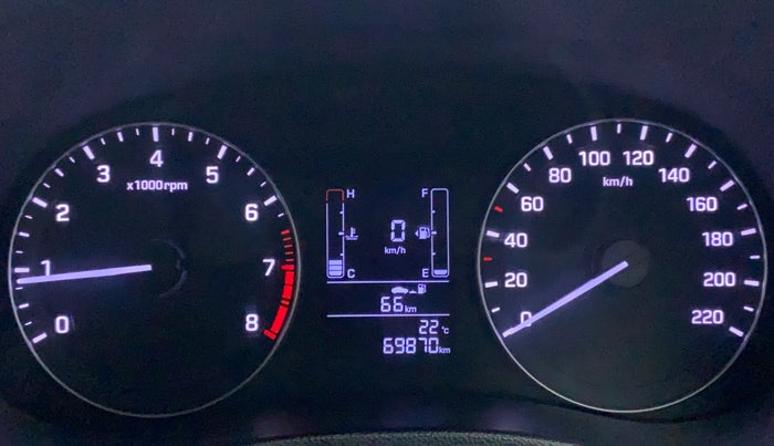 2019 Hyundai Creta SX 1.6 PETROL, Petrol, Manual, 69,869 km, Odometer Image