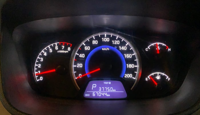 2017 Hyundai Grand i10 MAGNA AT 1.2 KAPPA VTVT, Petrol, Automatic, 67,036 km, Odometer Image