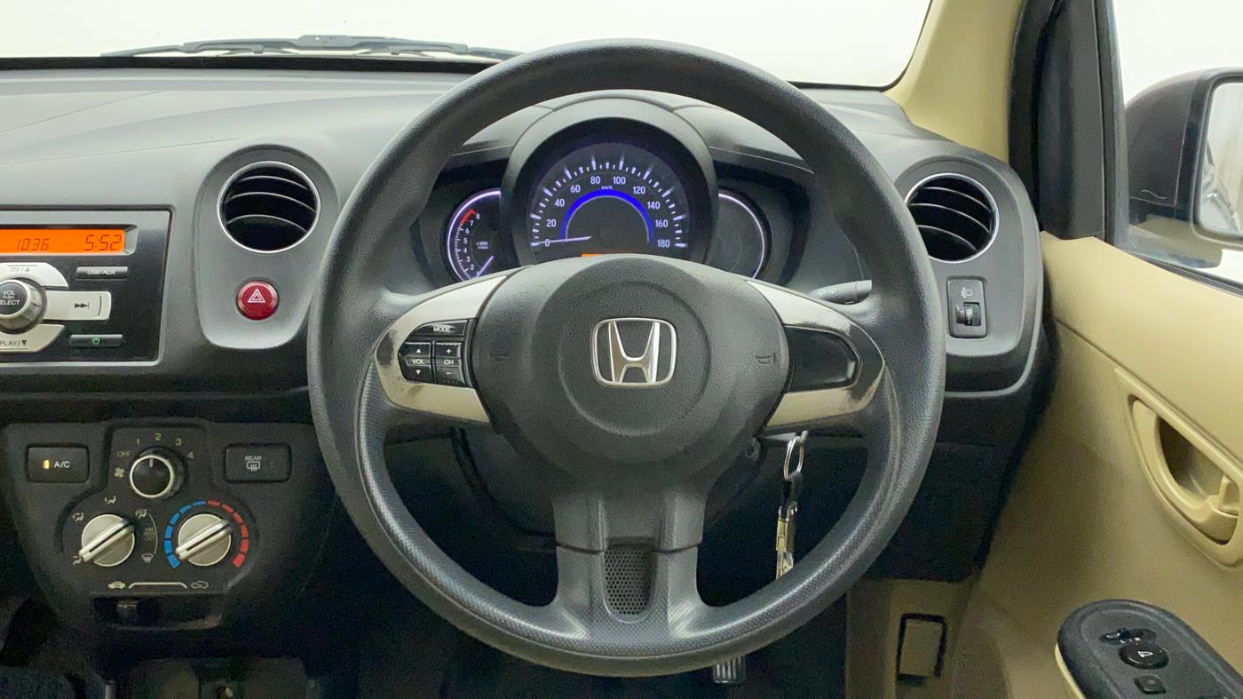 2015 Honda Brio S MT, Petrol, Manual, 74,161 km, Steering Wheel Close Up