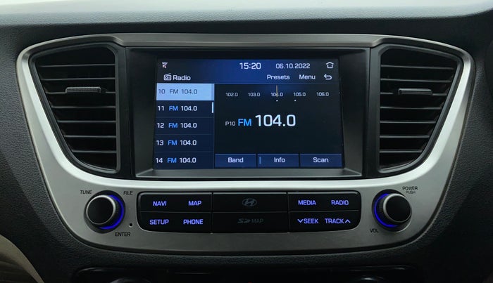 2017 Hyundai Verna 1.6 SX VTVT, Petrol, Manual, 48,460 km, Infotainment System