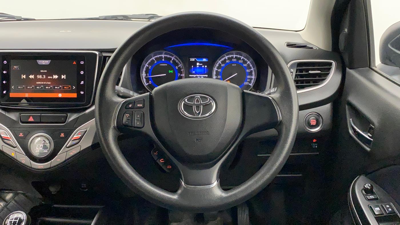 2021 Toyota Glanza G, Petrol, Manual, 37,303 km, Steering Wheel Close Up