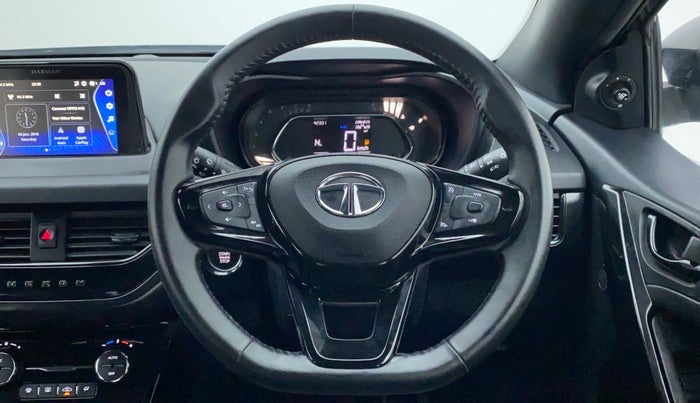 2022 Tata NEXON XZA PLUS (O) PETROL DARK EDITION, Petrol, Automatic, 4,391 km, Steering Wheel Close Up