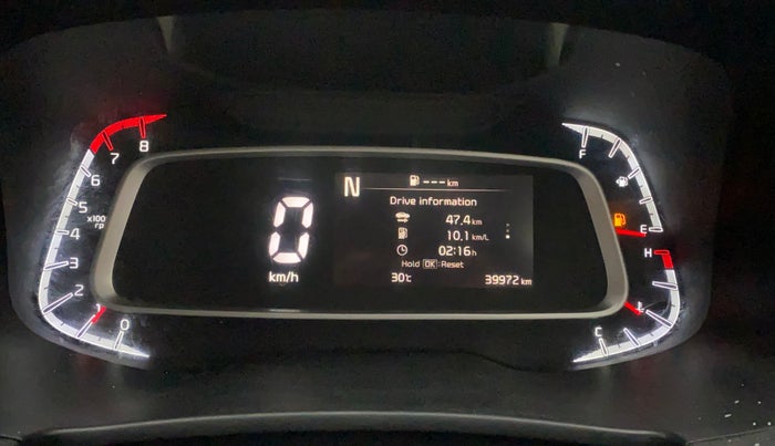 2021 KIA SONET HTX PLUS 1.0 IMT, Petrol, Manual, 39,924 km, Odometer Image