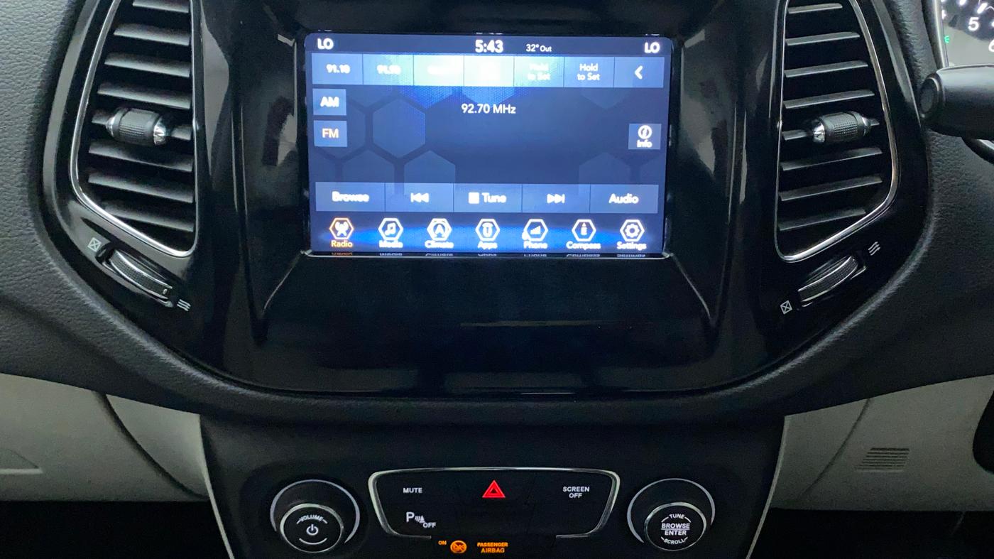 2018 Jeep Compass LIMITED 1.4 PETROL AT, Petrol, Automatic, 89,282 km, Infotainment System