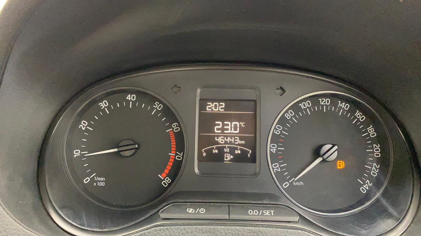 2019 Skoda Rapid 1.6 MPI ACTIVE, Petrol, Manual, 46,437 km, Odometer Image