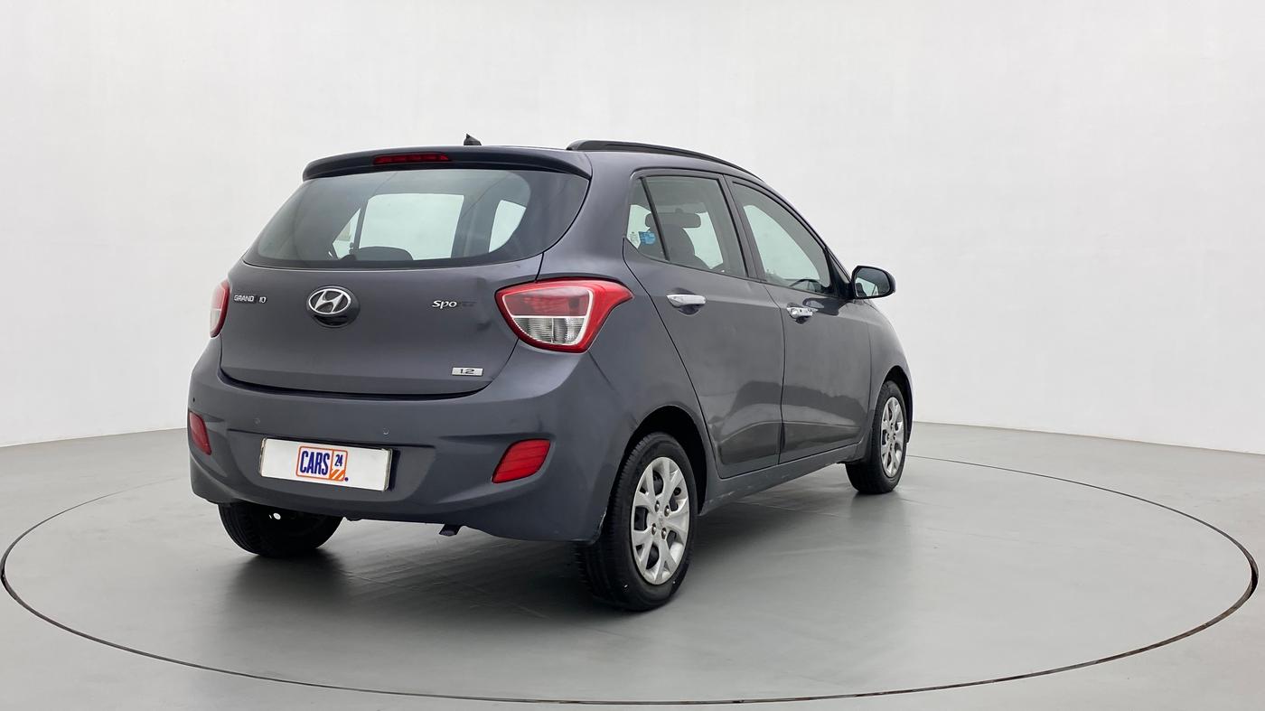2014 Hyundai Grand i10 SPORTZ 1.2 KAPPA VTVT, Petrol, Manual, 36,885 km, Right Back Diagonal