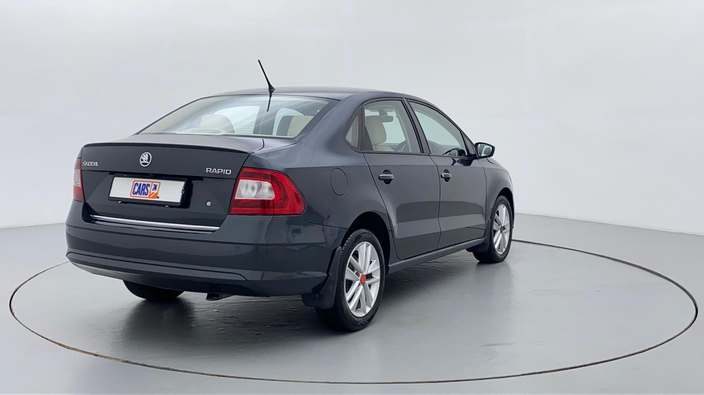 2017 Skoda Rapid Style 1.5 TDI AT, Diesel, Automatic, 91,084 km, Right Back Diagonal