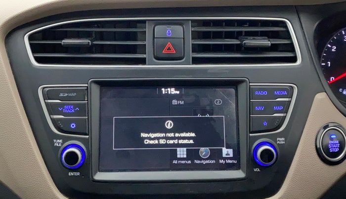 2018 Hyundai Elite i20 ASTA 1.2 (O), Petrol, Manual, 88,600 km, Infotainment system - GPS Card not working/missing