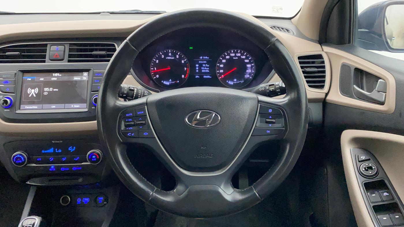 2018 Hyundai Elite i20 ASTA 1.2 (O), Petrol, Manual, 88,600 km, Steering Wheel Close Up