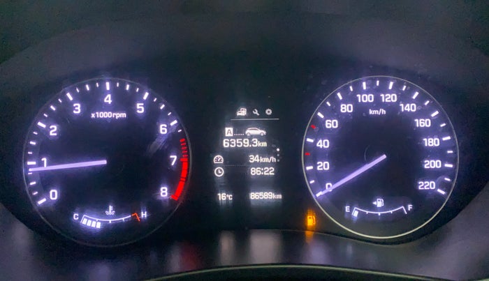 2016 Hyundai Elite i20 ASTA 1.2, Petrol, Manual, 86,584 km, Odometer Image