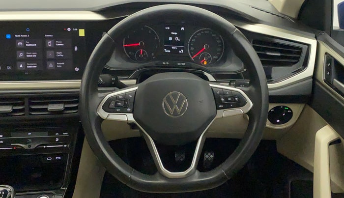 2022 Volkswagen VIRTUS HIGHLINE TSI 1.0 MT, Petrol, Manual, 15,668 km, Steering Wheel Close Up