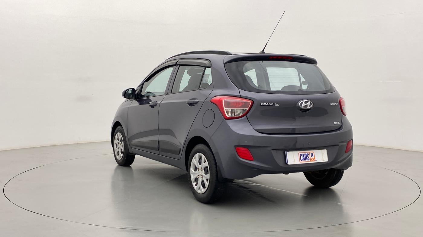 2016 Hyundai Grand i10 SPORTZ 1.2 KAPPA VTVT, Petrol, Manual, 43,675 km, Left Back Diagonal