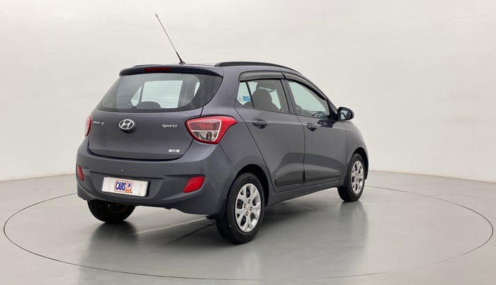 2016 Hyundai Grand i10 SPORTZ 1.2 KAPPA VTVT, Petrol, Manual, 43,675 km, Right Back Diagonal