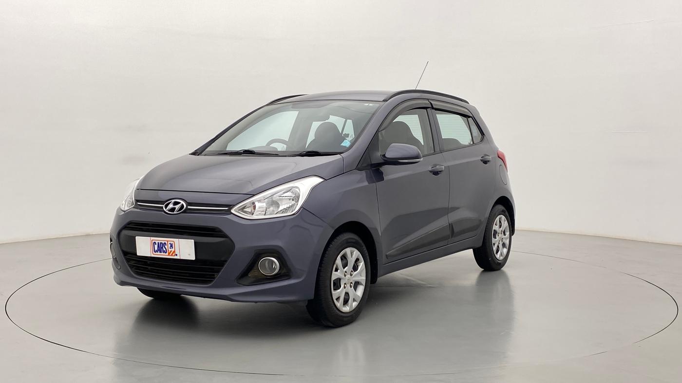 2016 Hyundai Grand i10 SPORTZ 1.2 KAPPA VTVT, Petrol, Manual, 43,675 km, Left Front Diagonal